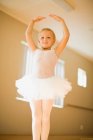 Posing girl in ballet costume — Stock Photo
