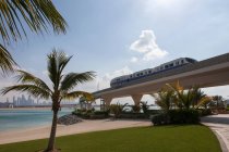 Monorail sur plage tropicale — Photo de stock