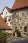 Old stone houses on cobbled street, Bad Wimpfen, Baden-Wurttemberg, Germany — Stock Photo