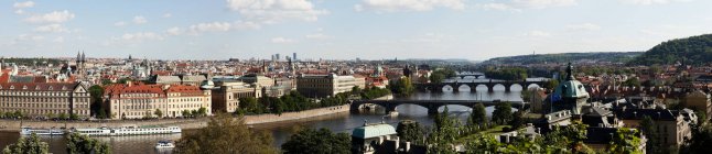 Vista panorámica de Praga - foto de stock