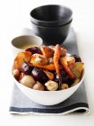 Bowl with roasted vegetable salad — Stock Photo