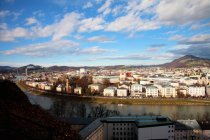 City landscape with river — Stock Photo