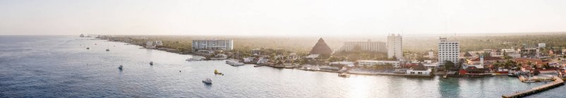 Vue panoramique du port de Cozumel — Photo de stock