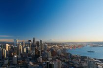 Vista del horizonte de Seattle - foto de stock