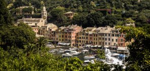 Veduta aerea di Portofino, Genova, Liguria, Italia — Foto stock