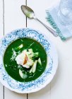 Fish and pea soup — Stock Photo