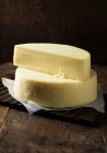 Duddleswell cheese on wooden surface — Stock Photo