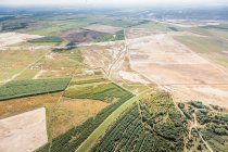 Aerial view of fields at Welzow — Stock Photo