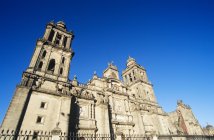 Low angle view of cathedral in Mexico city — Stock Photo