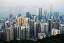 Вид з Гонконгу міський пейзаж — стокове фото