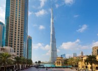 Downtown Dubai, Burj Khalifa, Émirats arabes unis — Photo de stock