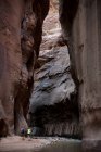 The Narrows trail, Zion National Park, Utah, USA — Stock Photo
