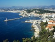 Vue aérienne de Nice en journée, France — Photo de stock