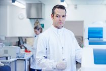 Portrait of researcher in laboratory — Stock Photo