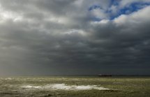 Storm over Western Scheldt river — Stock Photo