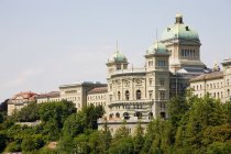 Observing view of Federal building in berne switzerland — Stock Photo