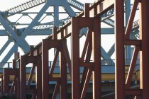 Steel girders on bridge — Stock Photo