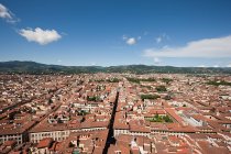 Luftaufnahme der alten Stadtgebäude, Florenz, Italien — Stockfoto