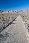 Route désertique vide dans la Vallée de la Mort — Photo de stock