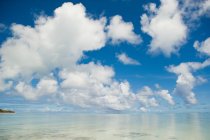 Облака над южной частью Тихого океана — стоковое фото