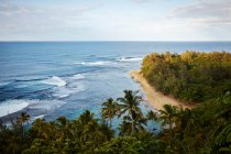 Ke'e Beach, Costa di Na Pali, Ka'i, Hawaii, Stati Uniti — Foto stock