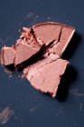 Close up shot of cracked cosmetic foundation — Stock Photo