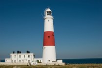 Distant view of Portland bill lighthouse — Stock Photo
