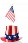 Independence day party hat wit us flag — Stock Photo