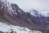 Catena montuosa innevata, Santiago, Cile , — Foto stock