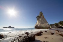 Cathedral Cove en Nueva Zelanda - foto de stock