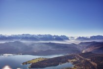 Mountains and lake Walchen — Stock Photo