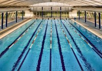 Lanes of swimming pool — Stock Photo