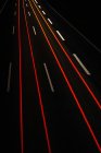 Langzeitbelichtung des Straßenverkehrs in der Nacht — Stockfoto