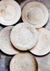 Handcrafted ceramic plates — Stock Photo