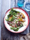 Чилійський лима салат на тарілку — стокове фото