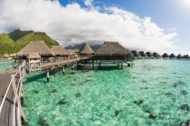 Scenic view of Holiday resort in moorea — Stock Photo