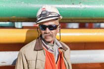 Close up of oil rig worker — Stock Photo