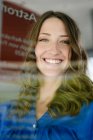Close up of woman with smiling face — Stock Photo