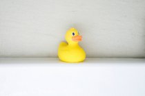 Close up of Rubber duck on white background — Stock Photo