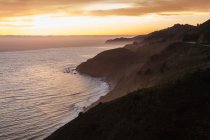 Parque Nacional Big Sur ao pôr-do-sol — Fotografia de Stock