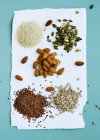 Seleção de diferentes sementes — Fotografia de Stock