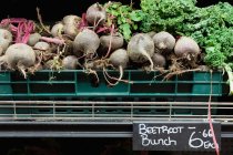 Beetroots for sale in market — Stock Photo