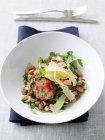 Салат из бобов борлотти — стоковое фото