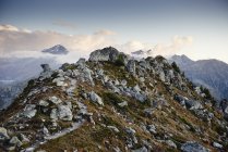 Vista panoramica sulle montagne, Vallese, Svizzera — Foto stock