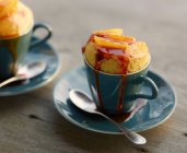Baked dessert in cup — Stock Photo