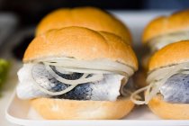 Немецкие рыбные сэндвичи — стоковое фото