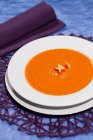 Bowl of gazpacho soup — Stock Photo