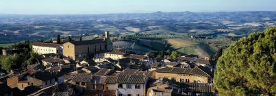 Vista de San Gimignano - foto de stock