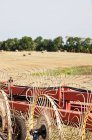 Drescher im Getreidefeld — Stockfoto