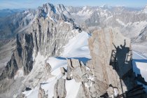 Vue aérienne du Mont Blanc, Chamonix, France — Photo de stock